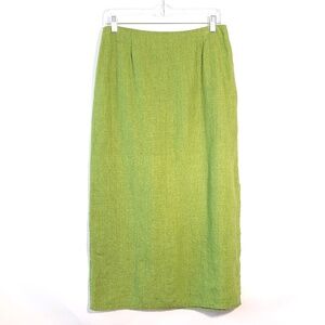 Eileen Fisher Green Midi Skirt